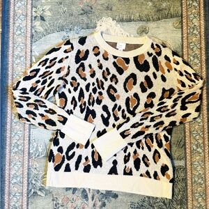 A New Day Animal Print Sweater - Black, Brown, Cream
